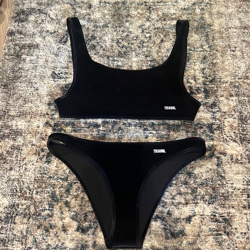Triangl velvet swim suit